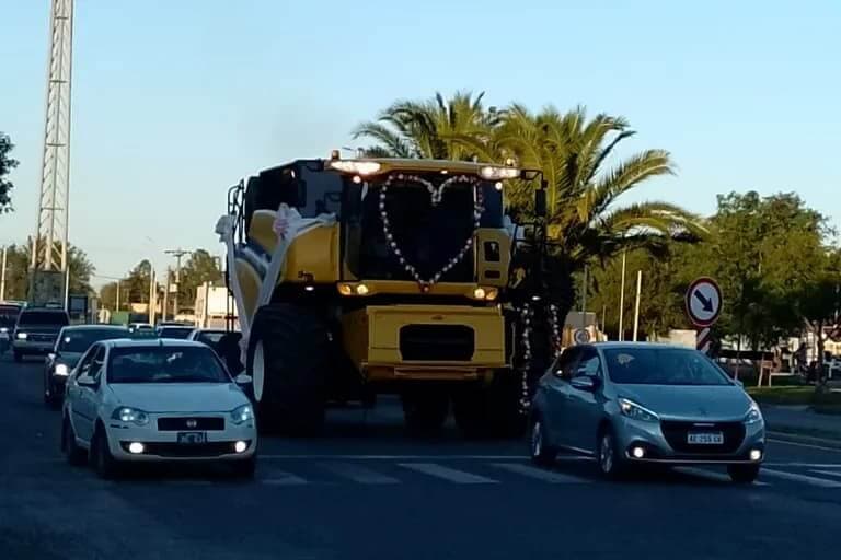 Cochechadora como transporte nupcial