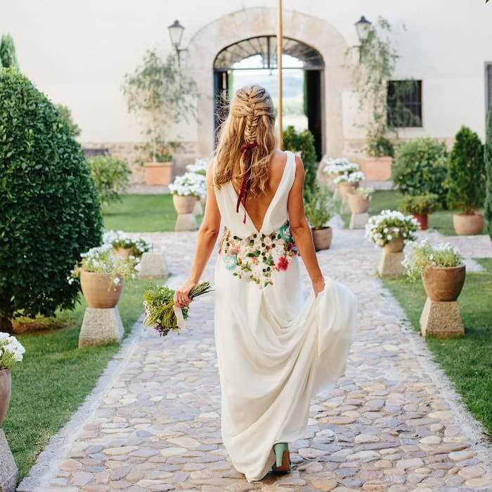 Vestidos de novia con flores